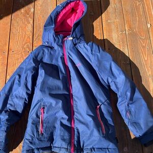 Girls Blue/Purple and Pink winter Jacket
